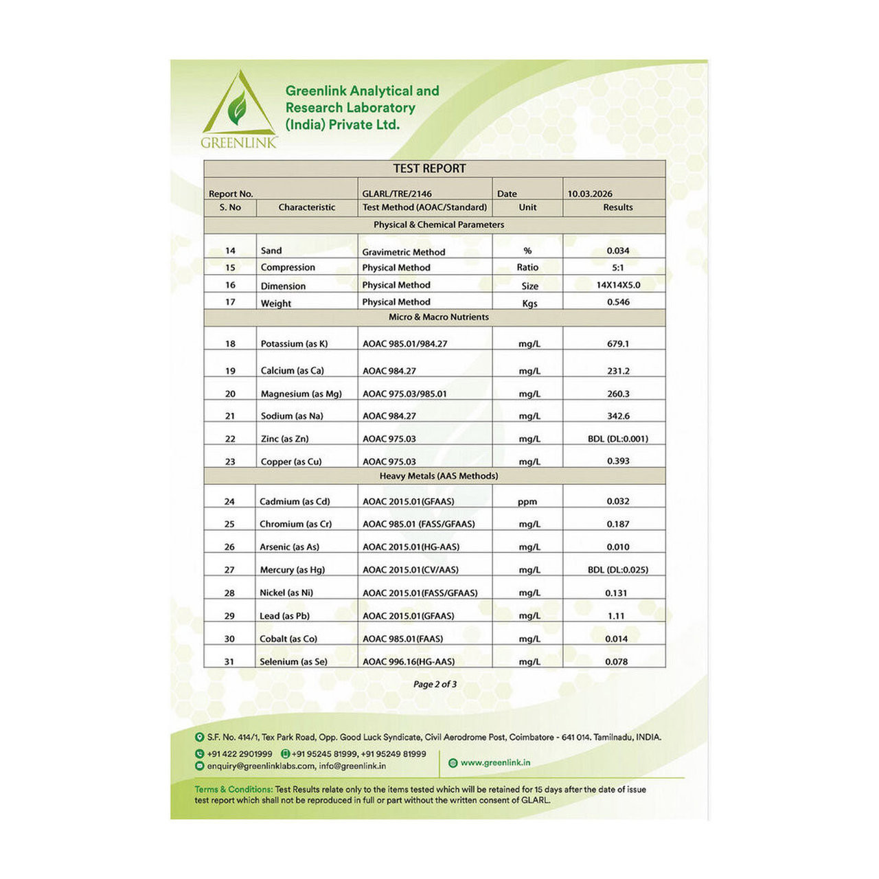 FloraFlex Coco Coir Test Report (2)