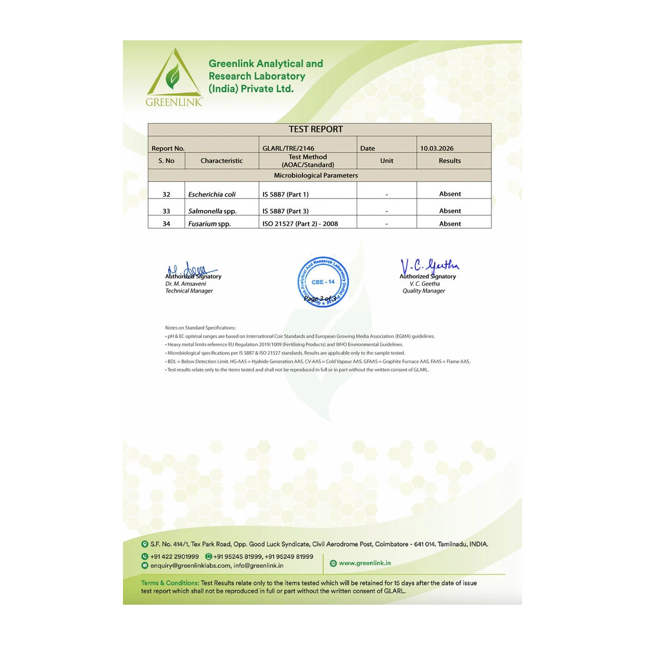 FloraFlex Coco Coir Test Report 3