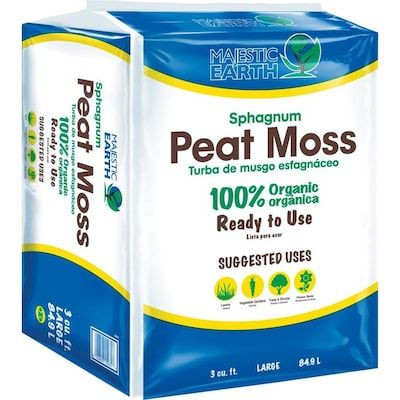 Majestic Earth Organic Peat Moss Moisture Control (3 cubic foot bales) in Bulk