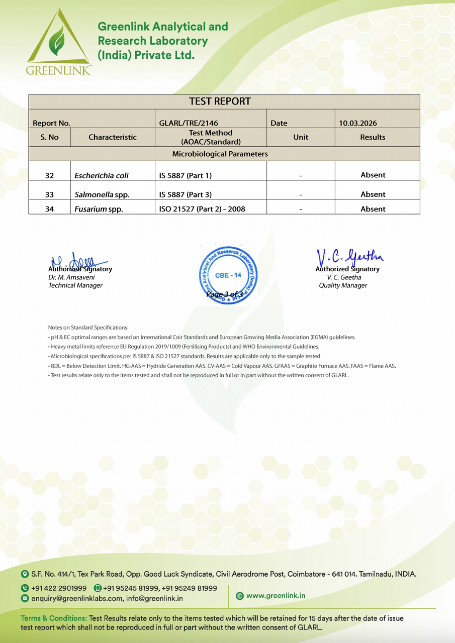 FloraFlex Coco Coir Test Report 3