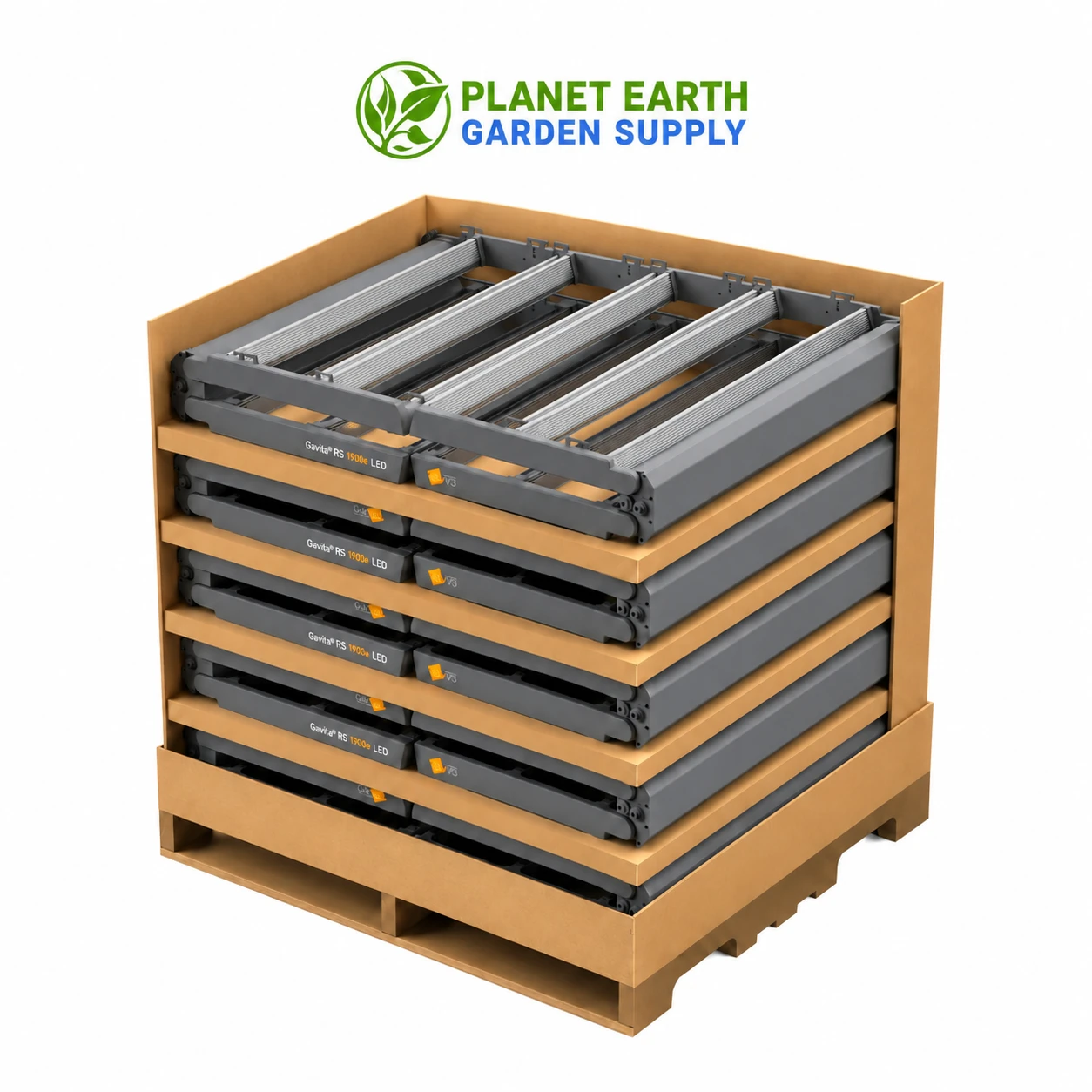 Gavita RS 1900e LED grow lights, 208–480 volts, 10-pack in bulk at PlanetEarthGardenSupply.com.
