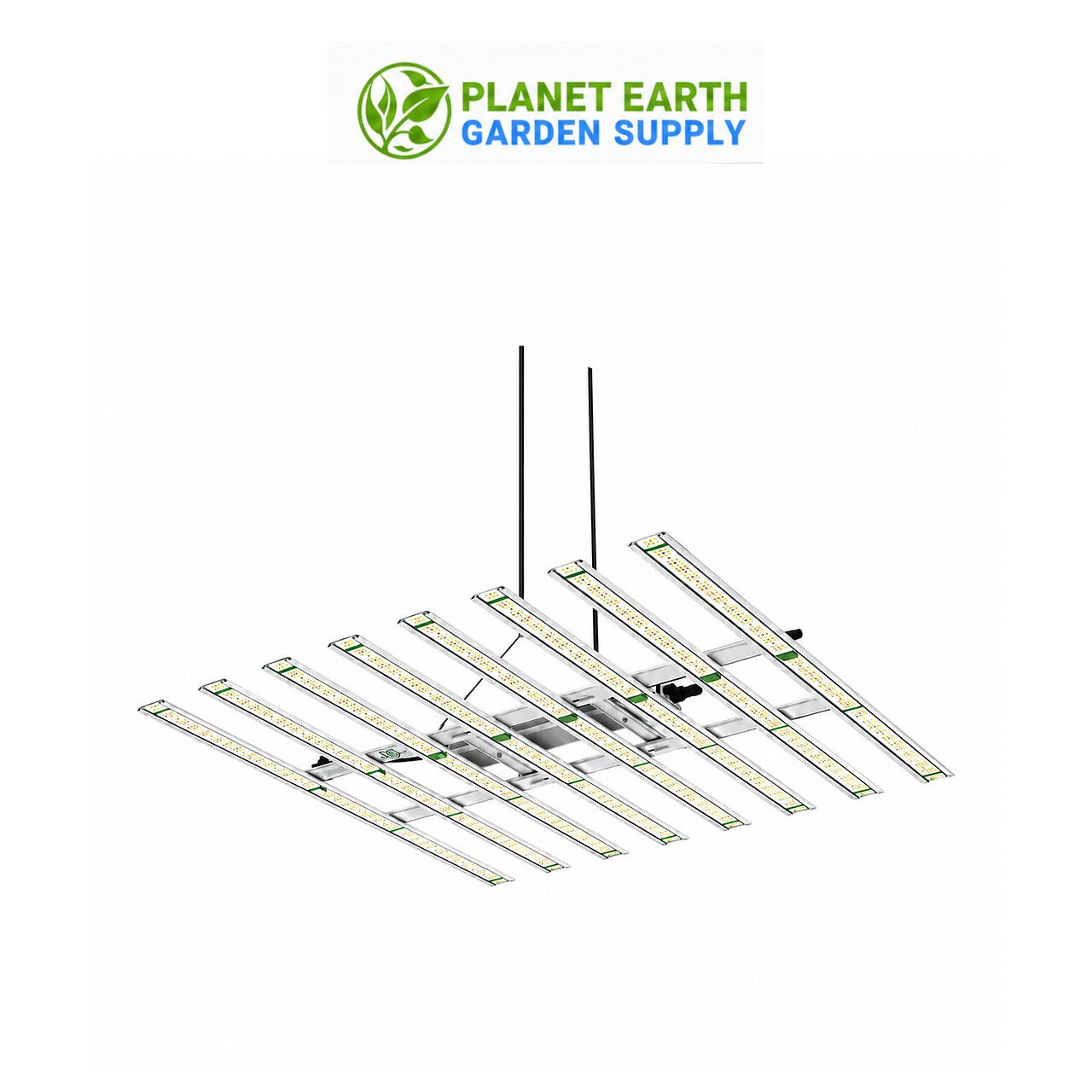 FloraFlex 700-watt full-spectrum LED grow light with custom diodes and 277-volt commercial power.