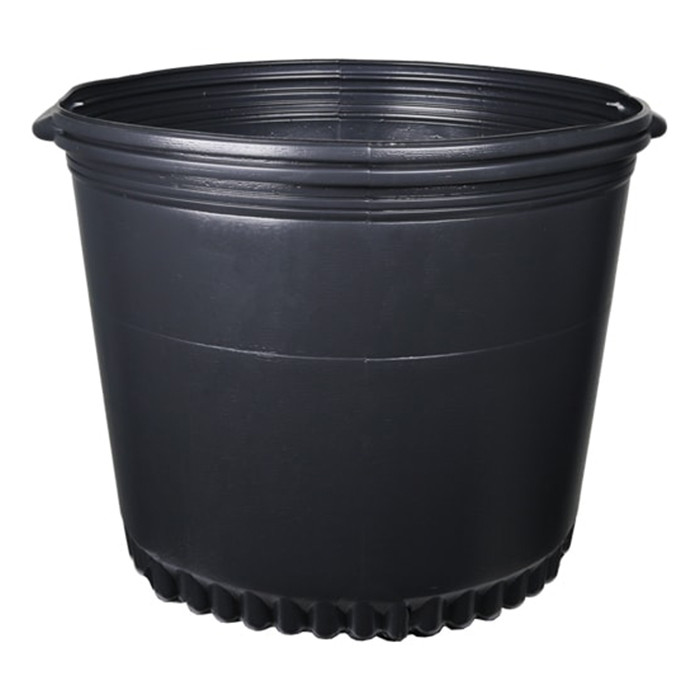 The HC Companies Thermoformed Black Plastic Round Pots (10 Gallons) in Bulk