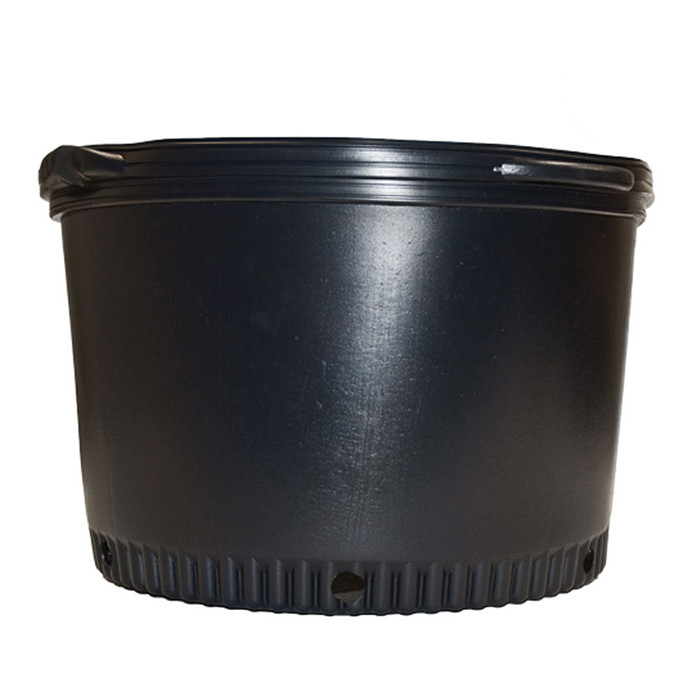 The HC Companies Squat Thermoformed Black Plastic Round Pots (20 Gallons) in Bulk