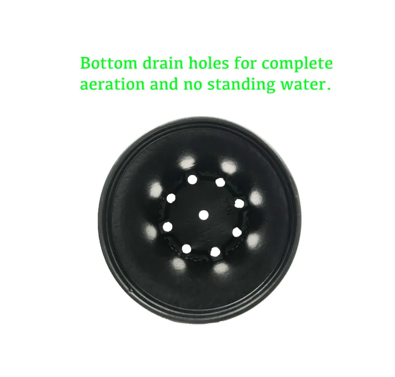 The Harvest Company Round Black Plastic Nursery Pots (2 Gallon) in in Bulk (4)