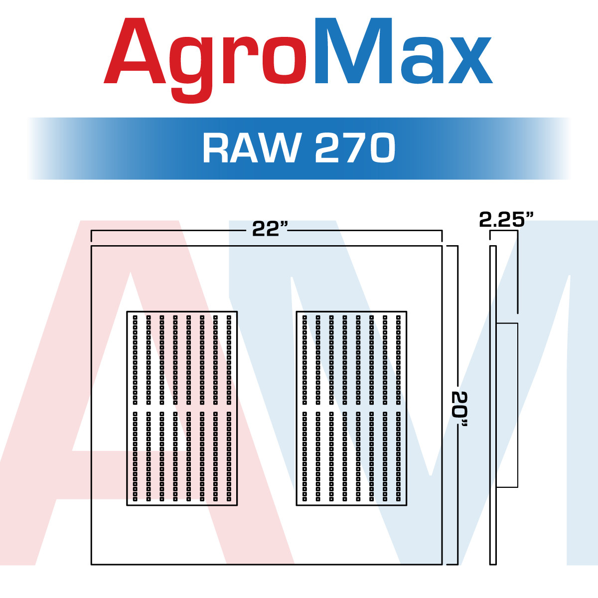 AgroMax RAW 270 4000K LED Grow Light (3)