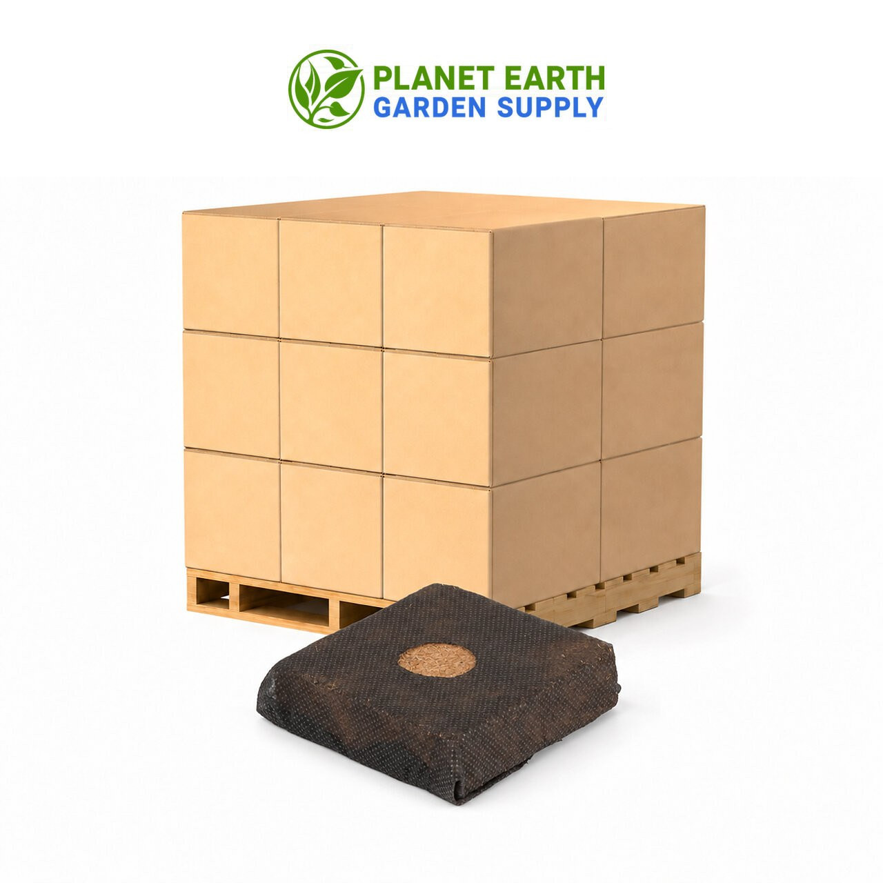 Commercial Botanicare CocoPro coco cubes offer reliable root-zone support in bulk 130-count cases from PlanetEarthGardenSupply.com.
