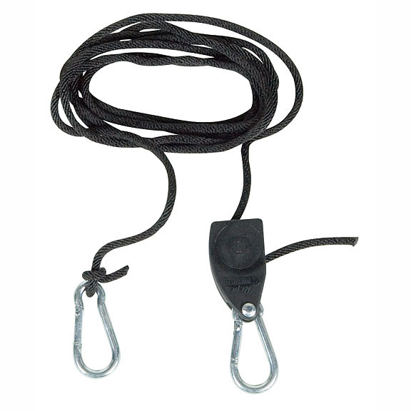 GroXcess 1/8" Rope Ratchet Light Hangers, 2 Pack