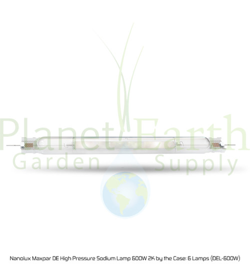Nanolux Maxpar DE High Pressure Sodium Lamp 600W 2K by the Case: 6 Lamps (DEL-600W)