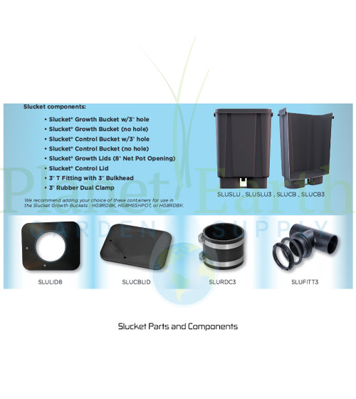 Slucket Posiflow T Fitting with 3" Bulkhead (SLUFITT3)