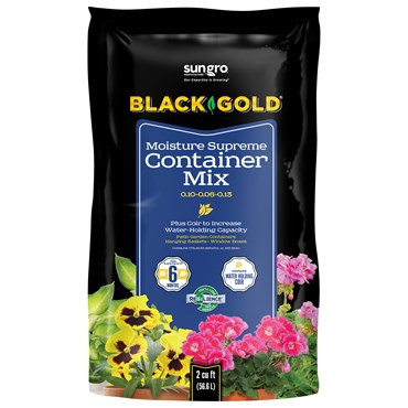 Black Gold® Moisture Supreme Container Mix with RESiLIENCE® (2 cubic foot bags) in Bulk (SGBGCM2) UPC: 064277076342 (2)