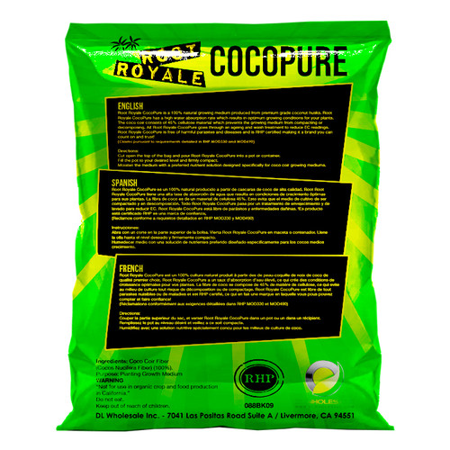 Root Royale CocoPure (50 liter bags) in Bulk (390200) UPC 816731017589 (2)