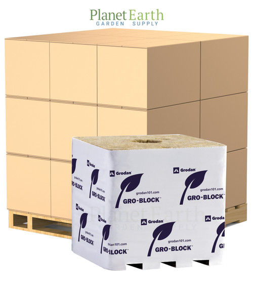Grodan Hugo Gro-Block (6 inches x 6 inches x 6 inches) with Hole in Bulk (713087) UPC 774783494003 (1)