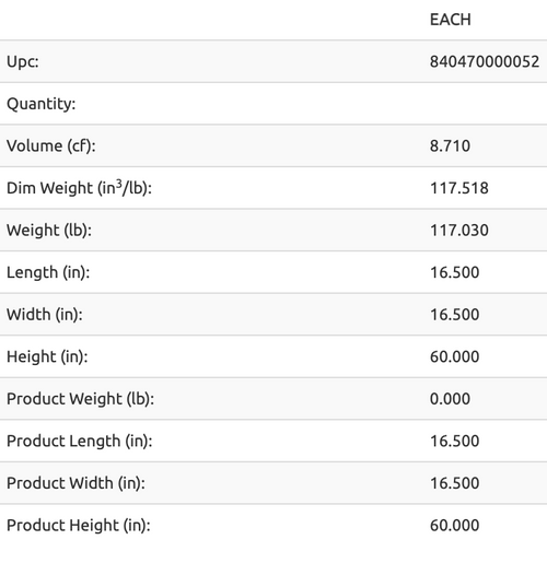 Specifications for  Can-Filter 150 w/ out Flange 1260 CFM in Bulk (700644) UPC 20840470000056