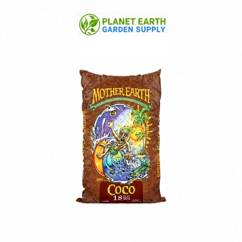 Bulk Mother Earth Coco 1.8-cubic-foot bags provide premium coco growing media for commercial cultivation at PlanetEarthGardenSupply.com.
