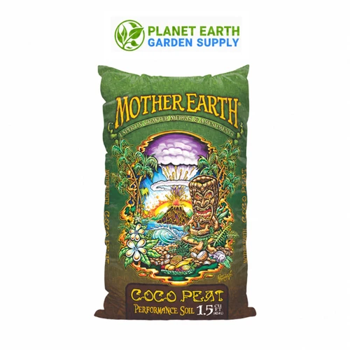Bulk Mother Earth Coco Peat 1.5-cubic-foot bags provide ready-to-use performance soil for commercial cultivation at PlanetEarthGardenSupply.com.