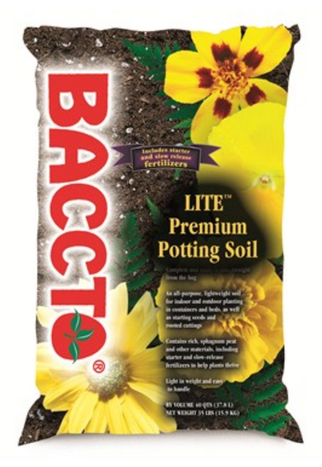 Michigan Peat BACCTO Lite Premium Potting Soil (40 quart) in Bulk (MPC1440) UPC 028009114405