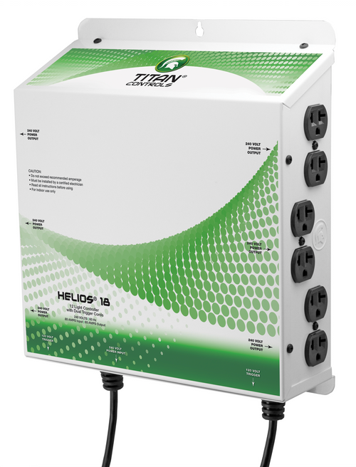 Titan Controls Helios 18 - 12 Light 240 V Controller with Dual Trigger Cords (702843) UPC 849969003840	(1)