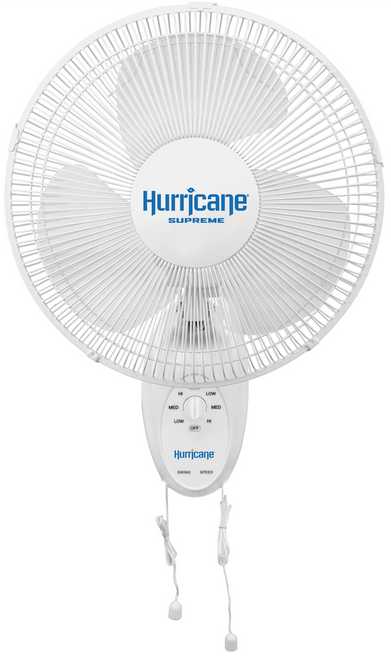 Hurricane Supreme Oscillating Wall Mount Fans (12 inch) in Bulk (736500) UPC 849969018776