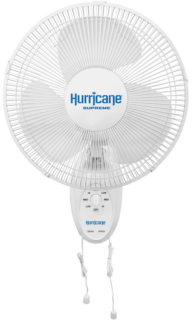 Hurricane Supreme Oscillating Wall Mount Fan (12 inch) in Bulk (736500) UPC 849969018776