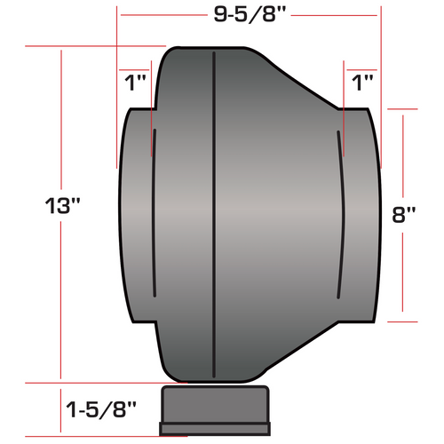 Hurricane Inline Fan 4 inch (171 CFM) (736580) UPC 847127002278	