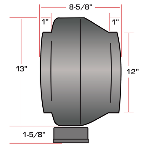Hurricane Inline Fan 12 inch (1060 CFM) (736590) UPC 847127002292