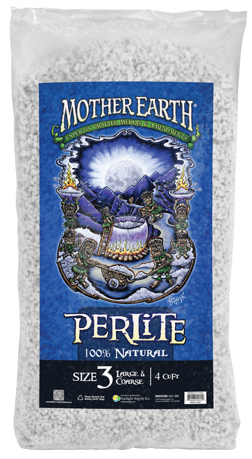 Mother Earth Perlite # 3 (4 cubic foot bags) Full Truckload (713310) UPC 20870883009513 (1)