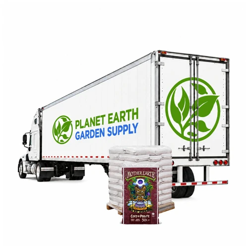 Mother Earth Coco + Perlite Mix in 1.8 cubic foot bags supplied as a 20-pallet full truckload.