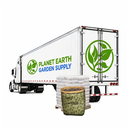 Aurora Innovations Roots Organics Potting Soil in 1.5 cubic foot bags supplied in a 20-pallet full truckload.