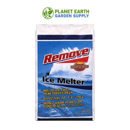 Knox Remove Ice Control 50-pound bags provide fast-acting blended deicer for winter property maintenance.