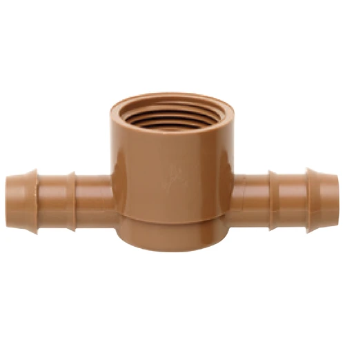 Netafim 17mm Combination Tee 2-Way Insert x 1/2 in FPT (10 in a bag) in Bulk (747773) UPC 3661734568180