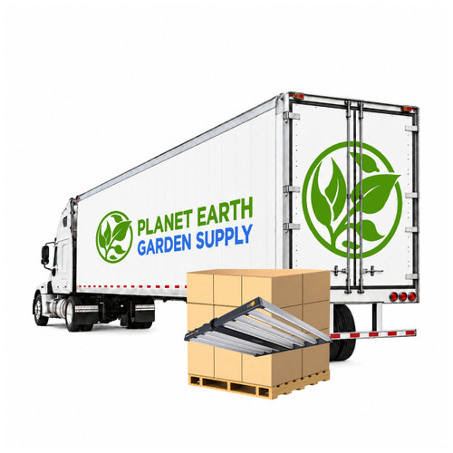 Commercial Gavita RS 2400e LED truckload containing 200 fixtures across 20 pallets.