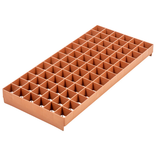 Super Sprouter 78 Cell Stonewool Tray (1.5 inch) Square in Bulk (714166) UPC 10849969033875 (2)