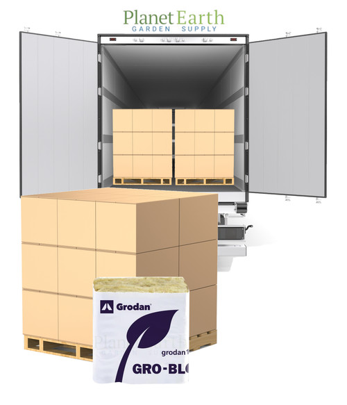 Grodan Gro-Block Improved Uni-Block (8 inches x 8 inches x 4 inches) No Hole, Full Truckload