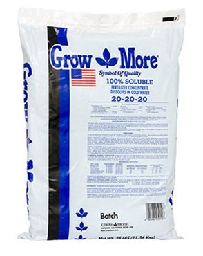 Grow More Fertilizer 20-20-20 (25 pound bags) in Bulk (GROMO5010) UPC 080986050107 (2)
