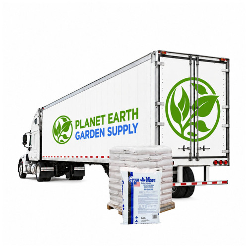 Grow More fertilizer full truckload containing 20 pallets and 1,600 individual bags.