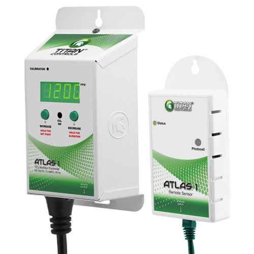 Titan Controls Atlas 1 - CO2 Monitor/Controller with Remote Sensor (702616) UPC 849969014938 (1)