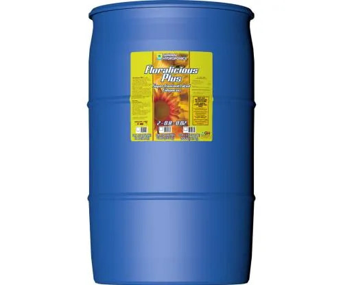 General Hydroponics Floralicious Plus 2-0.8-0.5 (55 gallons) in Bulk (732028) UPC793094000406