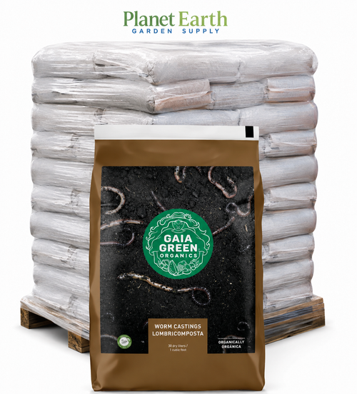 Gaia Green Organics Worm Castings – 30 Liter Bags Bulk | Premium Organic Soil Amendment | Supports Healthy Soil & Plant Growth | FREE Shipping
