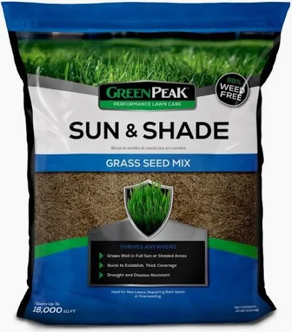 GreenPeak Mixed Sun or Shade Grass Seed (20 pound bags) in Bulk (UPC 053909259437)