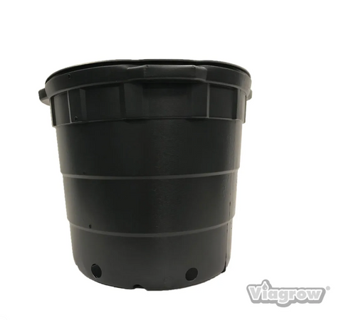 The Harvest Company Round Black Plastic Nursery Pots (10 Gallons) in Bulk