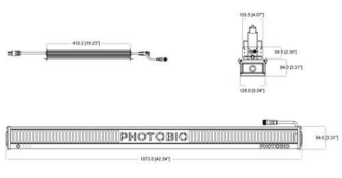 PHOTOBIO TX2 LED 800 Watts (200-480 Volts) S5, 10 foot 277 Volts L7-15P Cord (2)