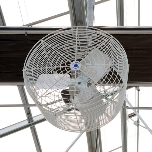 Schaefer VK24 24-Inch Versa-Kool Circulation Fan, powerful airflow, aluminum blades, ceiling mount, greenhouse ventilation, agricultural air circulation, free shipping.