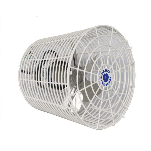 Schaefer VK8 8-Inch Versa-Kool Circulation Fan, 450 CFM, aluminum blades, ceiling mount, greenhouse ventilation, free shipping.