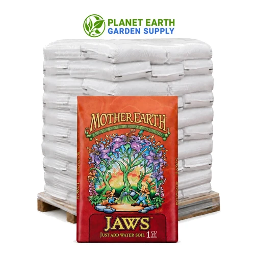 Bulk Mother Earth J.A.W.S. 1-cubic-foot bags provide premium growing media solutions for commercial cultivation at PlanetEarthGardenSupply.com.