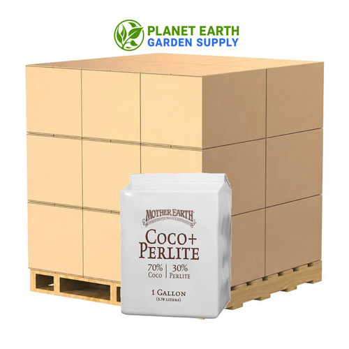 Mother Earth Coco + Perlite 1-gallon growing bags in bulk for commercial cultivation at PlanetEarthGardenSupply.com.