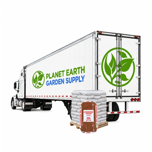 Full truckload of Mother Earth Hydroton Original growing media for commercial hydroponic systems.