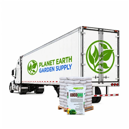 Full truckload of Botanicare CocoGro growing medium for commercial container production.