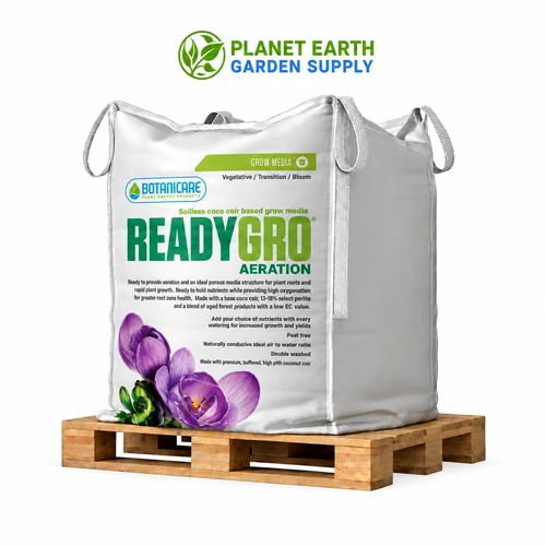 Botanicare ReadyGro Aeration coco coir and perlite totes, 4 cubic yards per pallet at PlanetEarthGardenSupply.com.