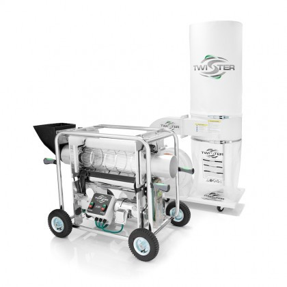 The Twister 2 Machine has been designed for optimal flexibility and portability. Each unit includes large rubber tires and a low-profile vacuum, so you can move the Twister to the most convenient indoor or outdoor location. A form-fitting, nondescript canvas cover safeguards your equipment when not in use.